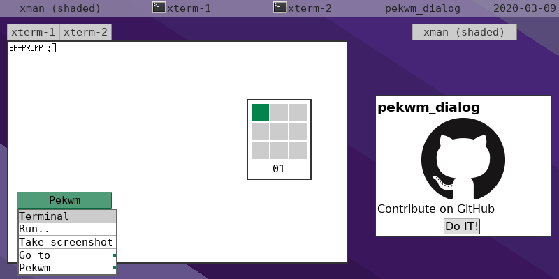 default-0.4.x, dark variant screenshot